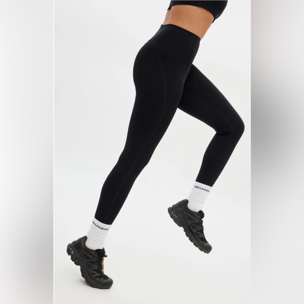 Girlfriend Collective Compressive High-Rise Leggings - Black - Size L